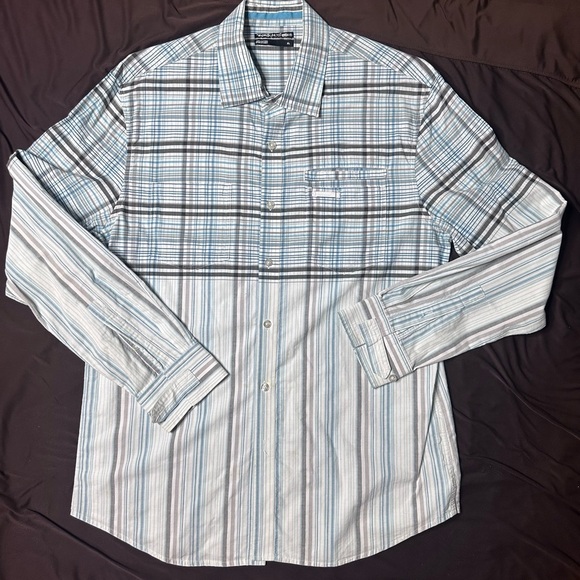 Ecko Unlimited Other - ECKO UNLTD Men's Blue and Brown Plaid Shirt